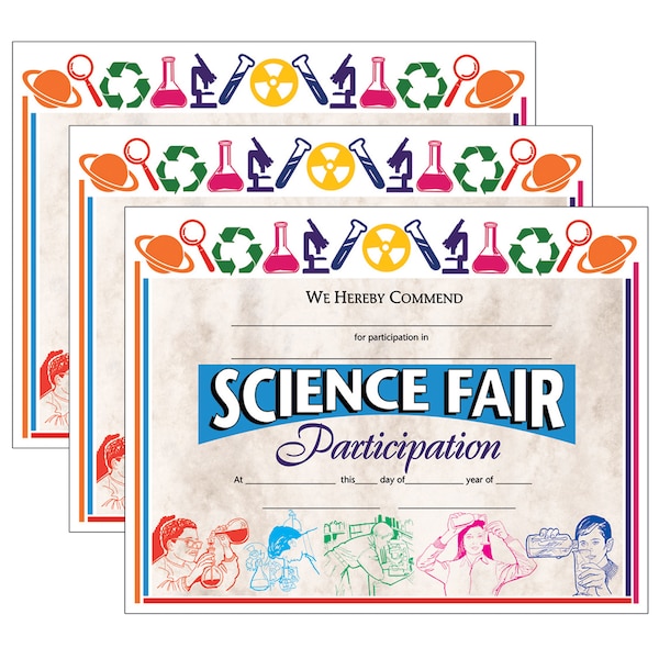 Hayes Science Fair Participation Award, 8.5in x 11in, PK90 VA572 - main